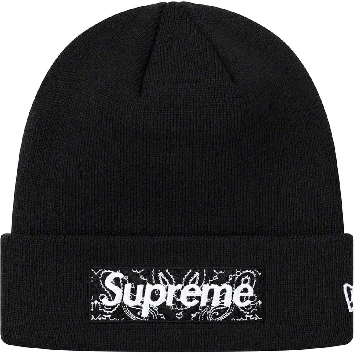 Supreme New Box Beanie Era Logo Bandana - Black 公式通販 0 fall 