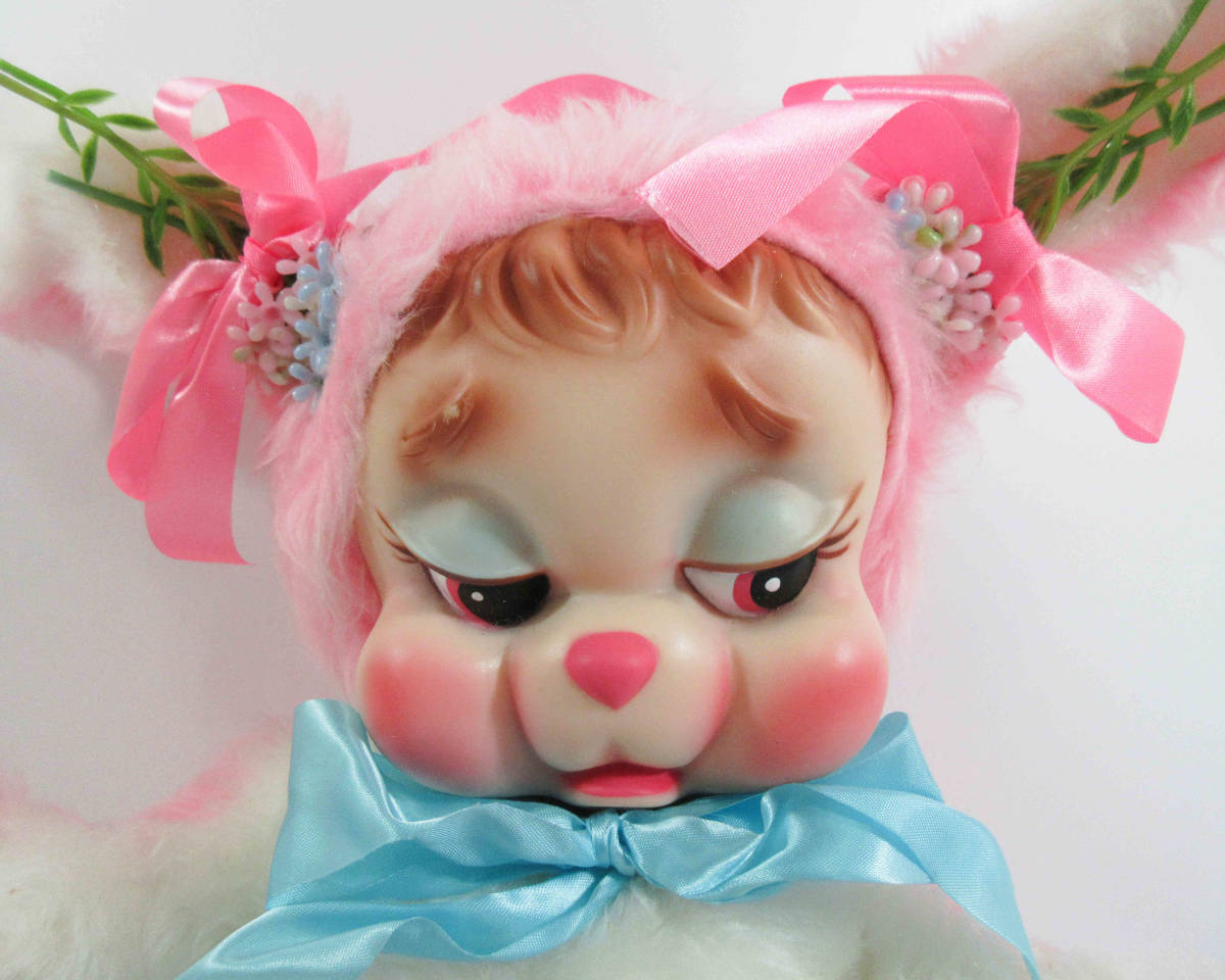 ☆Rushton ラシュトン バニー うさぎ ピンク×白 POUTY BUNNY ラバー