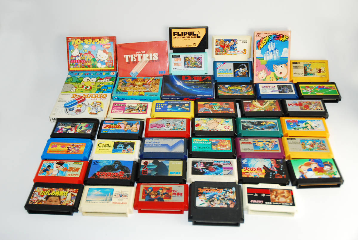 ファミコン　カセット　まとめて　43本　現状品　ジャンク 　[管S854]