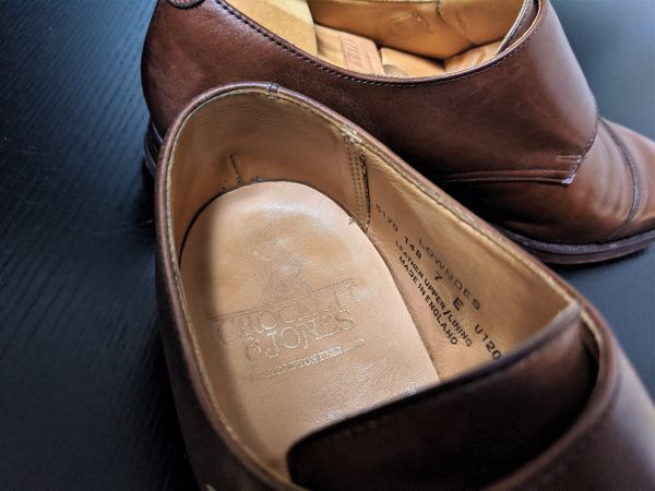美品 クロケット&ジョーンズ 7E Crockett&Jones ダブルモンク 