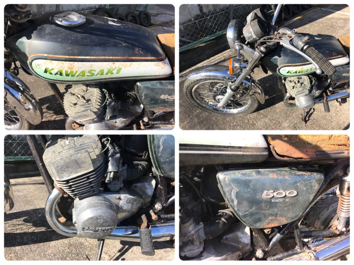 売り切り】 【登録書類有】【レストアベース】KAWASAKI H1D 500SS 1973
