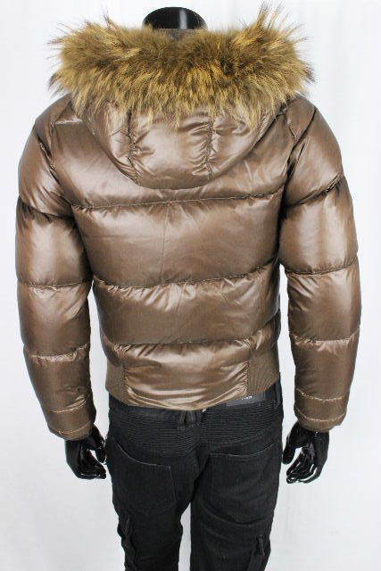 モンクレール ［ MONCLER ］ファー フード ダウンジャケット ブラウン 