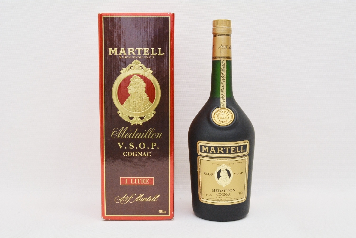 古酒】 MARTELL マーテル VSOP MEDAILLON ゴールドラベル コニャック
