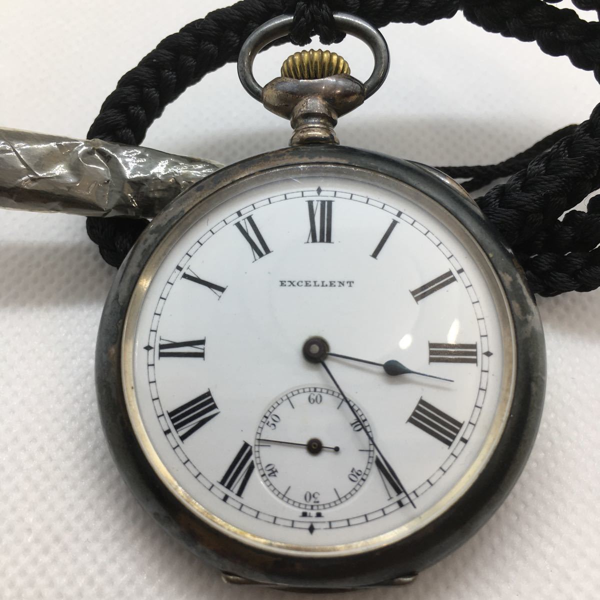 アンティーク 懐中時計 SEIKOSHA（セイコーシャ）銀製 0.900 手巻き EXCELLENT 懐中時計 手巻き 0.900 銀製 稼働品