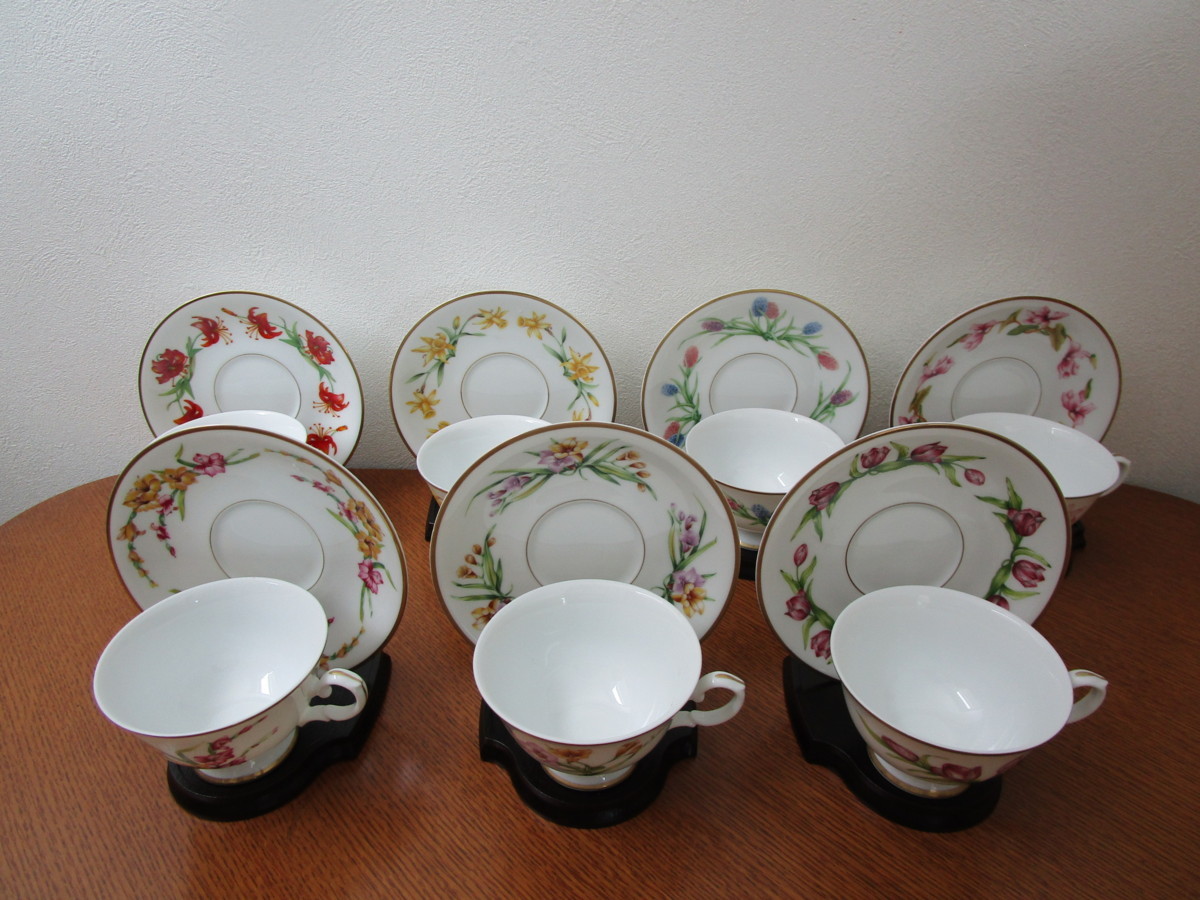 数量限定，安い Franklin Porselein Bloemen van Nederland フランクリン カップ＆ソーサ ７客セット(その他)｜売買されたオークション情報、yahooの商品情報をアーカイブ公開 - オークファン 茶器