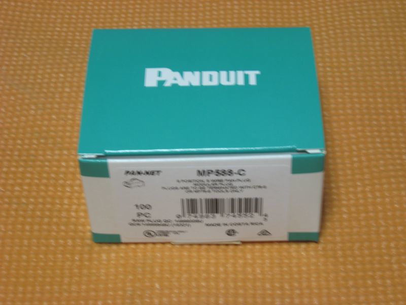 Panduit CAT5E LANコネクタ MP588-C 100個入りを 2箱 MP588-C PANDUIT RJ45
