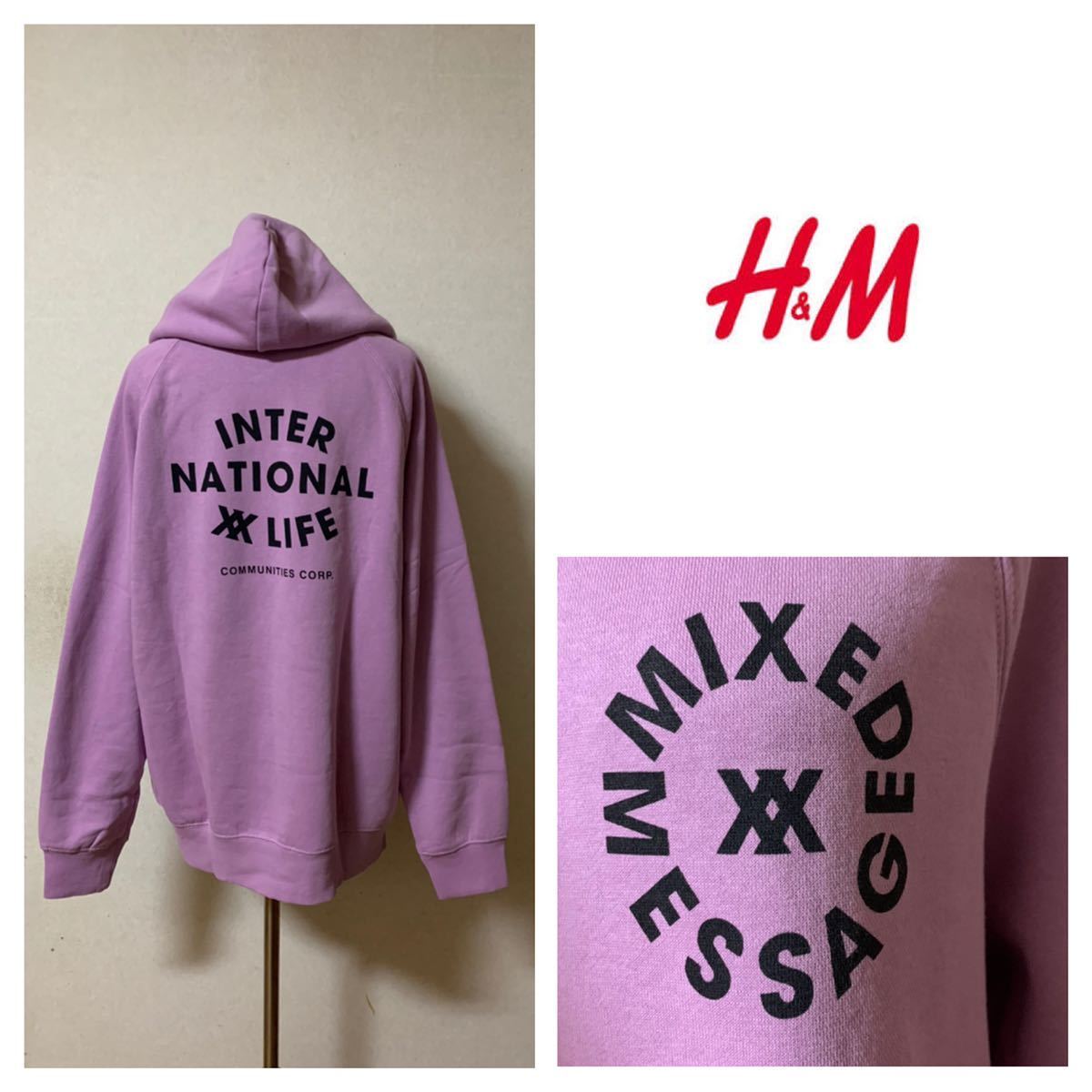 H M スウェットパーカーフードトレーナーフーディーエイチアンドエムメンズmサイズ ラベンダー紫男性用プルオーバー その他 売買されたオークション情報 Yahooの商品情報をアーカイブ公開 オークファン Aucfan Com