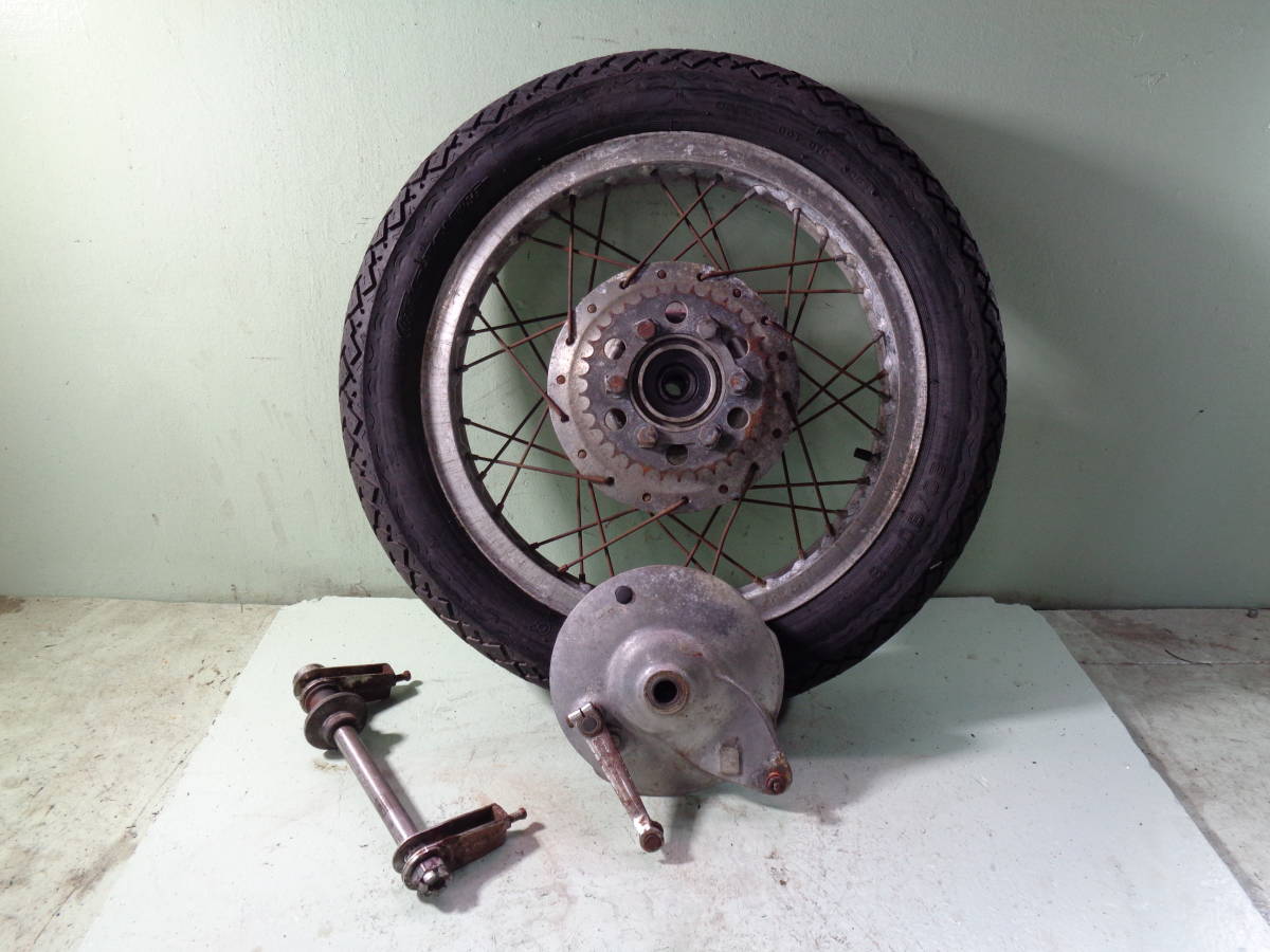 ヤマハxs650 16インチ　リアホイール ヤマハ TX650 447 リアホイール ドラム (検 XS1 XS1B XS650