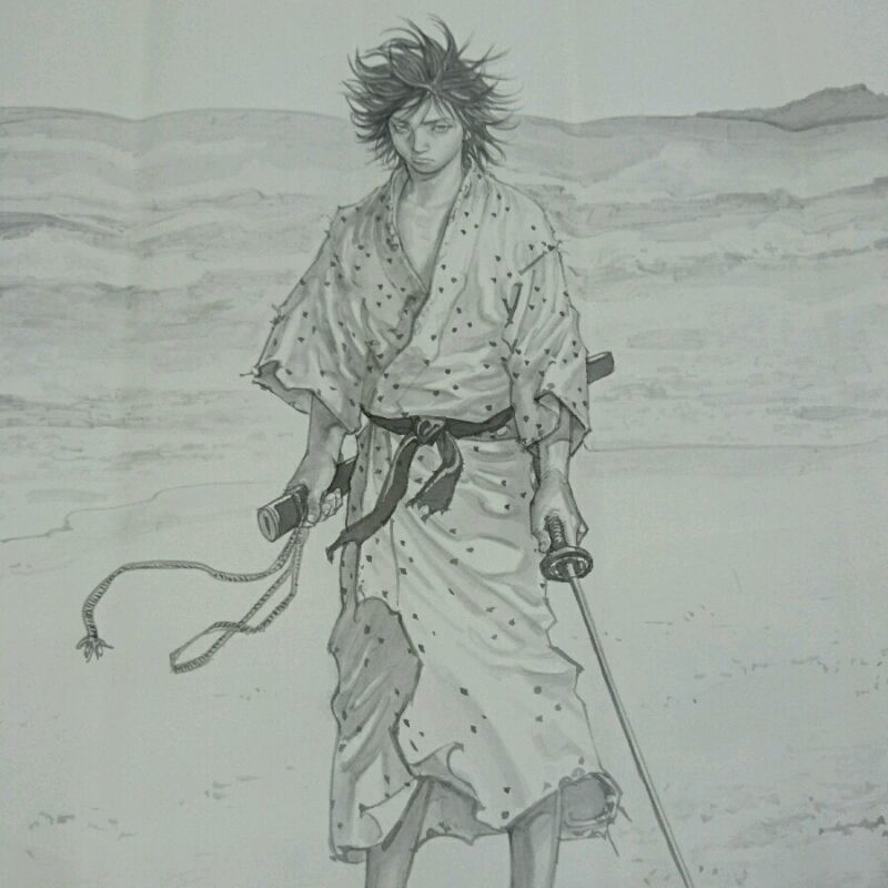 宮本武蔵 バガボンド 井上雄彦 ポスター - 最後のマンガ展 B1