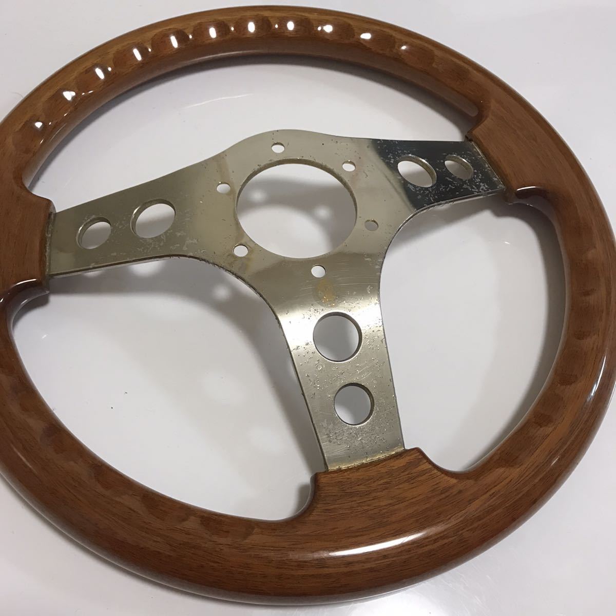 330mm 33φ O.B.A. オバハン ウッドステアリング ナルディクラシック 旧