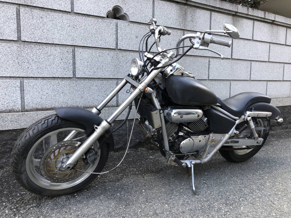 マグナ 250 フロント フォーク 延長