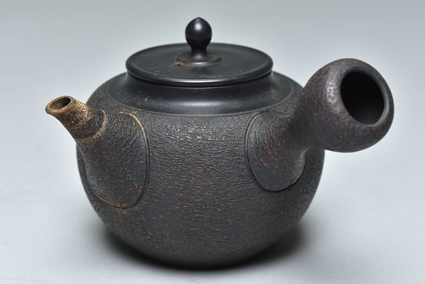 常滑焼 茶器 急須 煎茶道具 横手 茶注 茶銚 茶具 朱泥 共箱