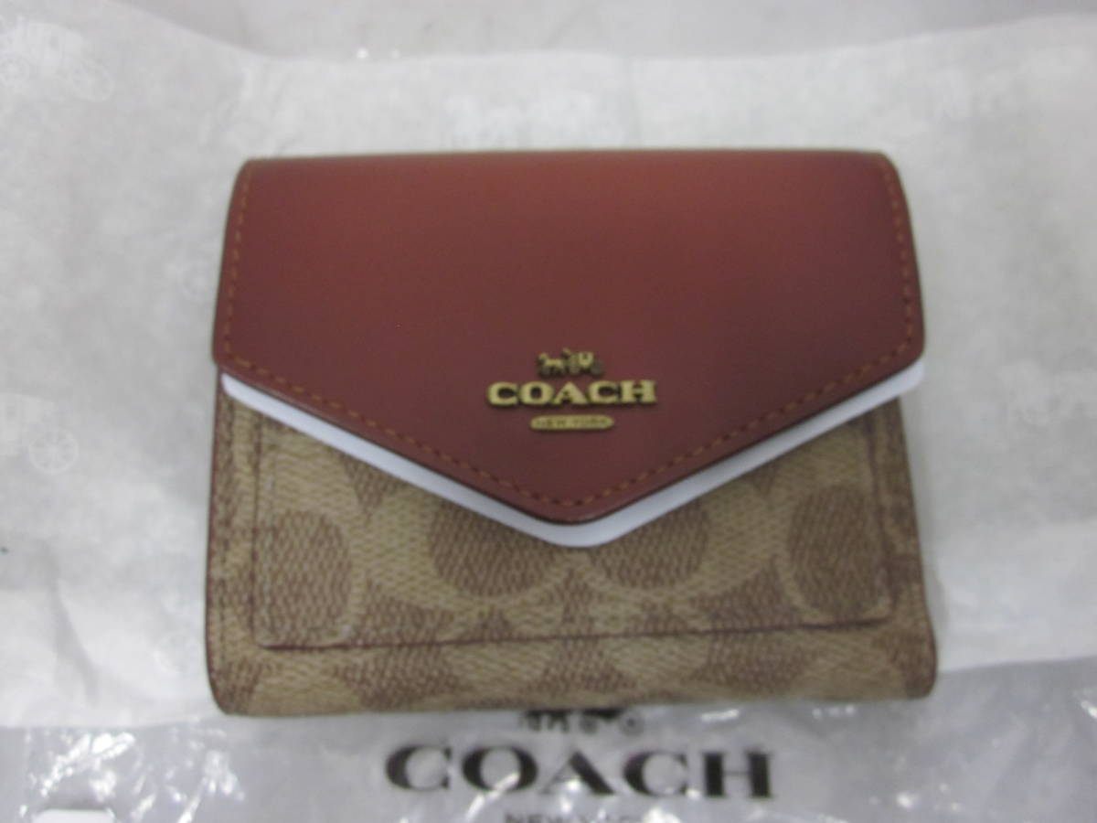 COACH/コーチ 31548 スモール ウォレット カラーブロック シグネチャー キャンバス