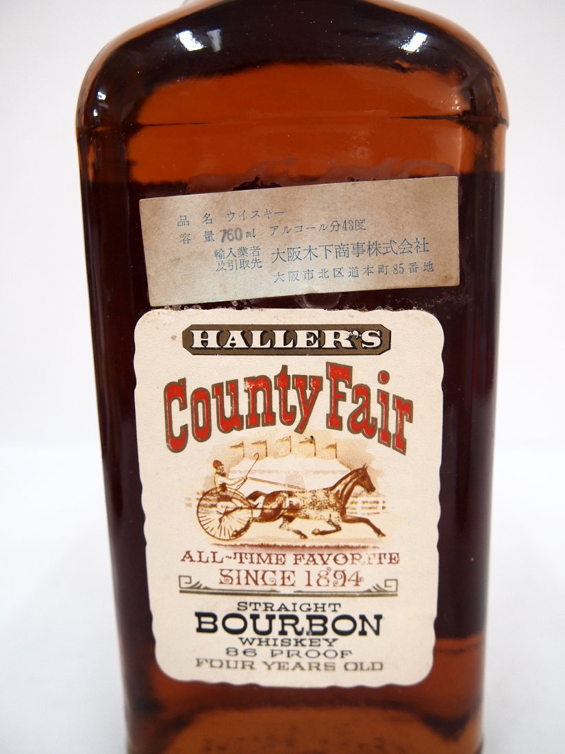 【未開栓】HALLERS カウンティ フェア バーボン ウイスキー 43% バーボン 未開栓HALLERS フェア ウイスキー 0 カウンティ Fair County