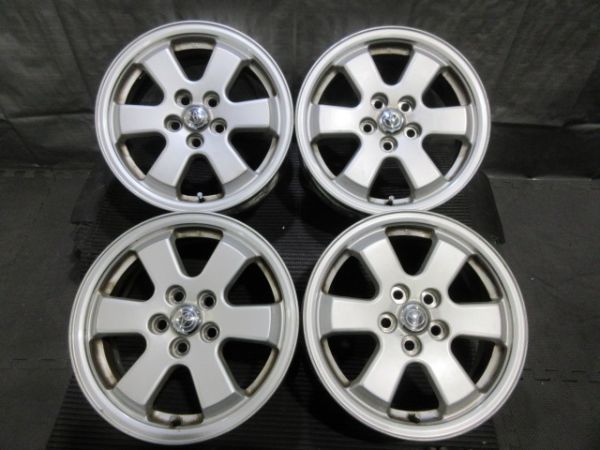  7837 トヨタ純正 20系プリウス純正アルミ 15&times;6J +45 5H/100 4本 ナット付 シエンタ ラクティス(純正品)｜売買されたオークション情報、yahooの商品情報をアーカイブ公開 - オークファン 5穴