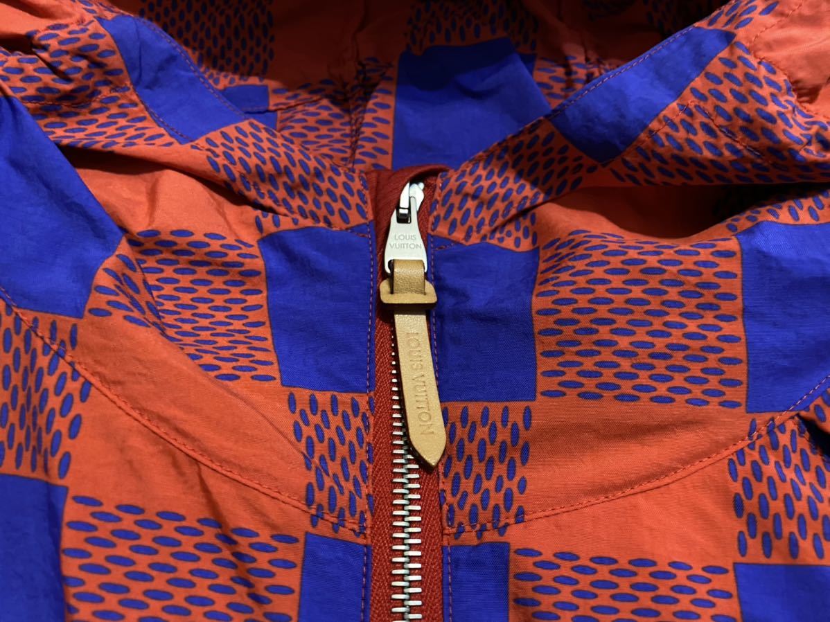 美品] ルイヴィトン 12SS マサイチェック アノラック ナイロンパーカー 