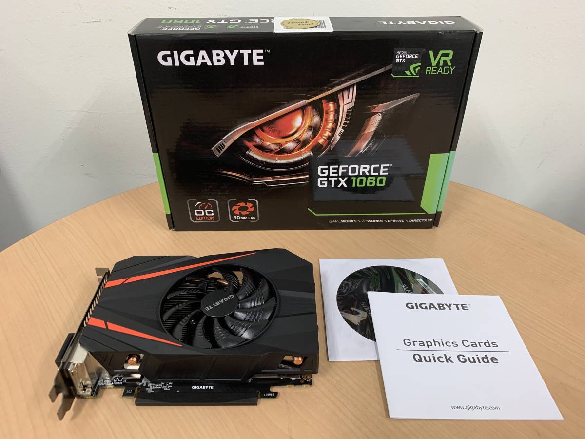 GIGABYTE GeForce GTX 1060 Mini ITX OC 3G GV-N1060IXOC-3GD