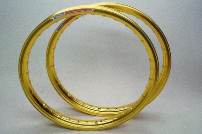 WAVE/C50/C90カスタムに/YOKO製/1.40-17 14③カブ系アルミリム前後 金