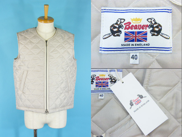 【HOT，定番人気】 BEAVER OF BOLTON ビーバーオブボルトン UM2992 キルティング ノーカラーベスト size 40 #59606 中綿(Mサイズ)｜売買されたオークション情報、yahooの商品情報をアーカイブ公開 - オークファン Mサイズ