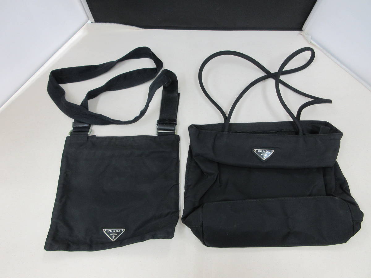 プラダ ショルダーバッグ ジャンク品 プラダ PRADA ナイロン チェーン 
