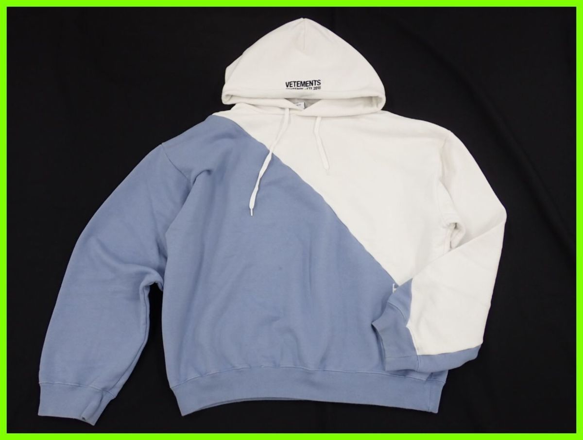 ☆VETEMENTS/ヴェトモン 再構築ドッキング プルオーバーパーカー 
