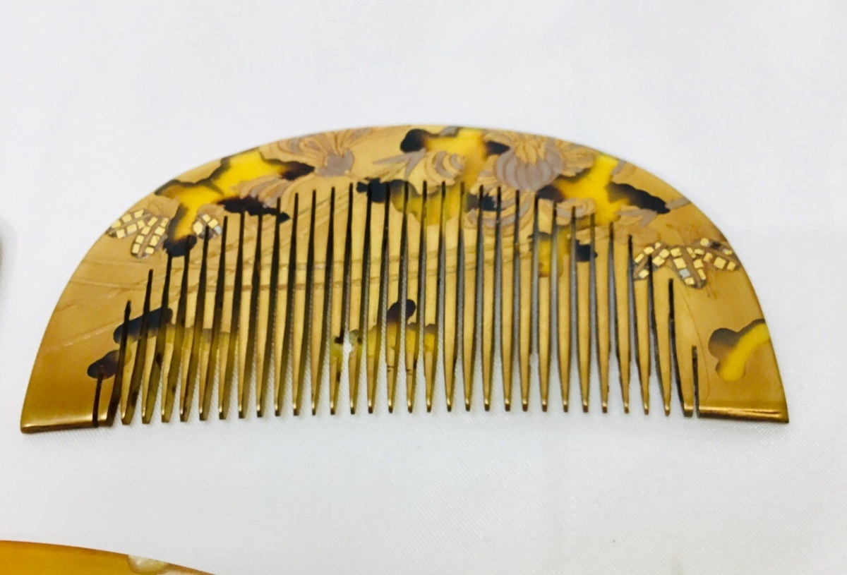 簪 櫛 螺鈿細工 かんざし 和装小物 くし 花 髪留 古い 髪 時代 鼈甲 