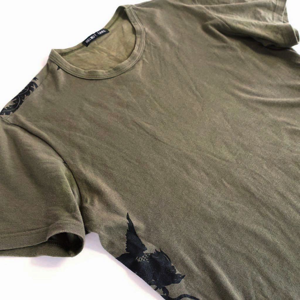 HELMUT LANG 希少柄 Tシャツ sizeS イタリア製 vintage archive 90s