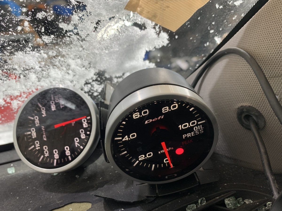 Defi defi 3連メーター 水温 油温 - ADVANCE メーター（ブランド日本 