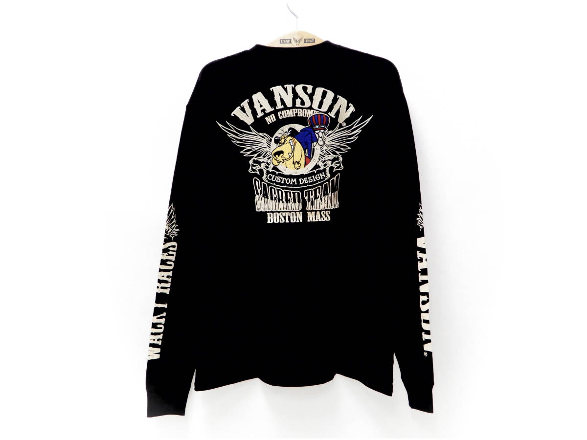 VANSON バンソン チキチキマシン猛レース ロンT 長袖Tシャツ 刺繍
