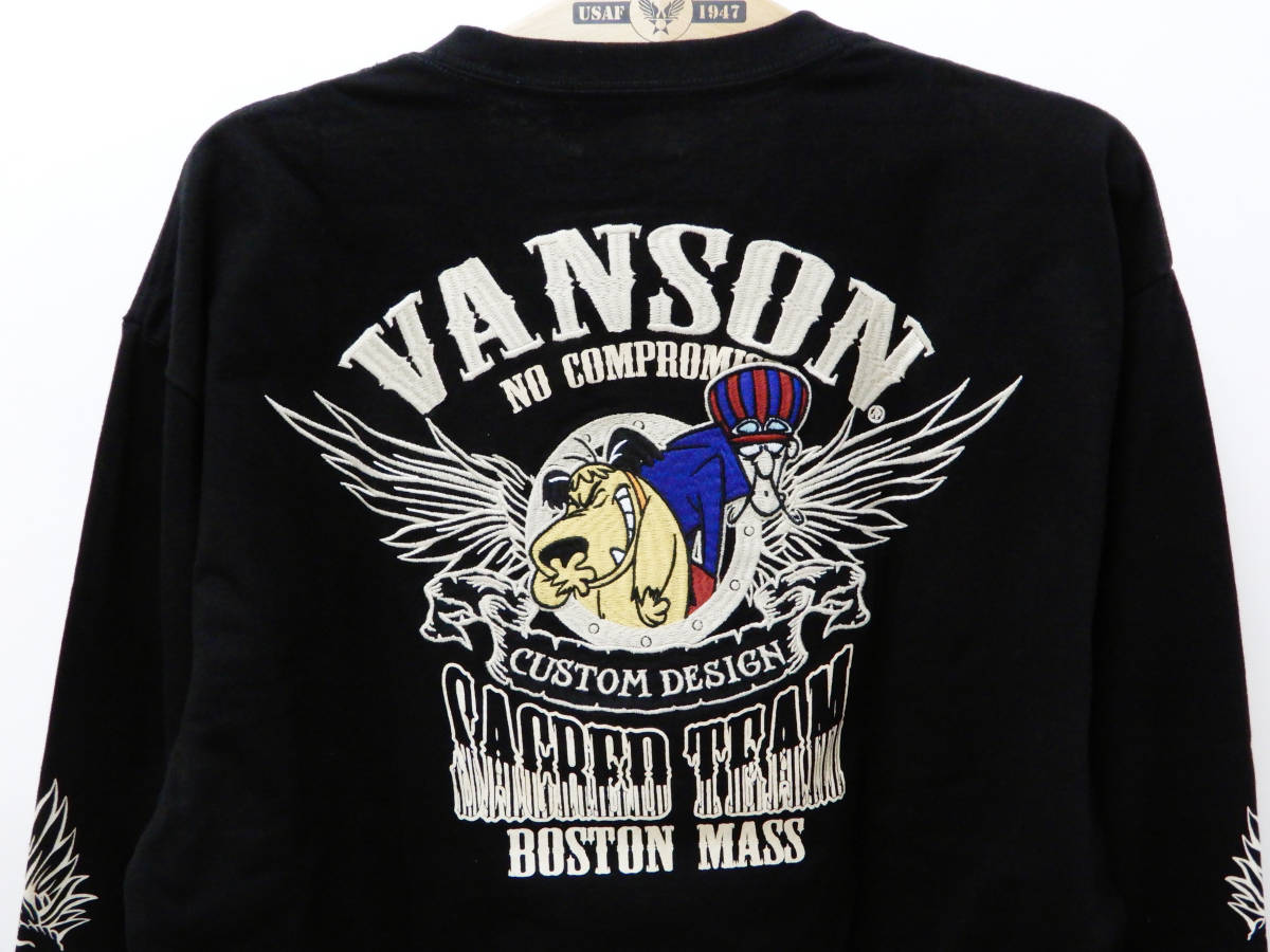 VANSON バンソン チキチキマシン猛レース ロンT 長袖Tシャツ 刺繍