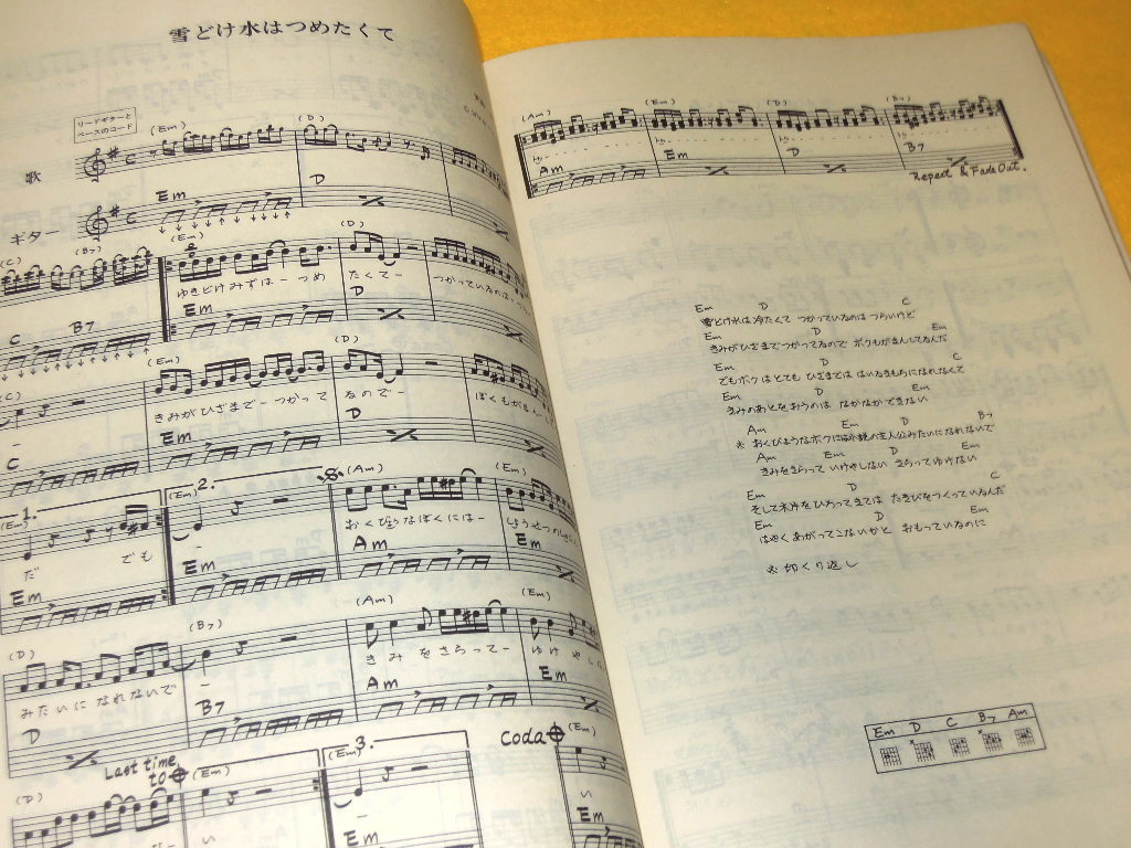 N.S.P 楽譜全集 ギター弾き語り レコード・コピー | N.S.P◉楽譜全集