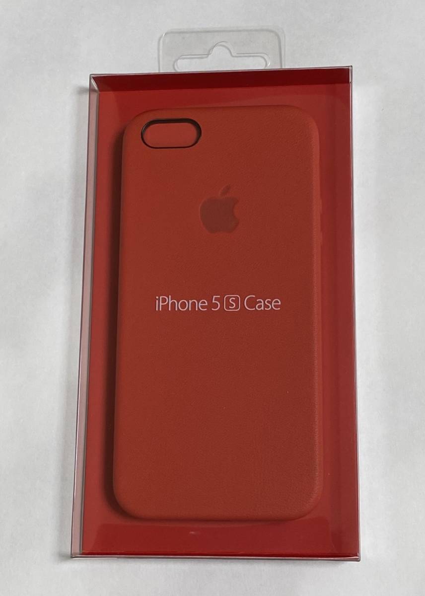 ☆Apple iphone5/5s/SE 純正 レザーケース PRODUCT RED☆