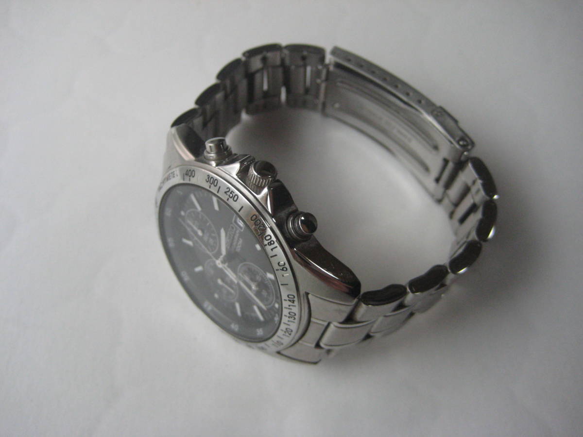SEIKO セイコー 7T92-0DW0 カレンダー/黒文字盤/クロノグラフ 