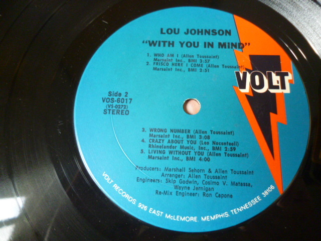 Lou Johnson / With You In Mind 名盤 レア・グルーヴ LP DE LA SOUL