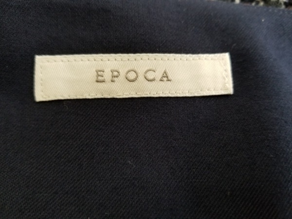 エポカ EPOCA 巻きスカート サイズ40 M 黒×ブルー×マルチ レディース チェック柄 ボトムス EPOCA エポカ カラミメッシュ （ネイビー コンパクトダブルクロス ギャザースカート