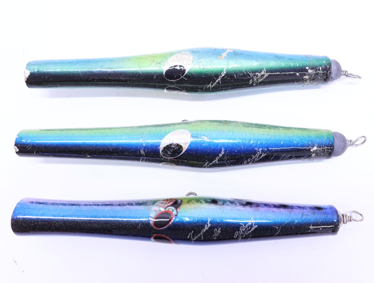 豊富な，得価 貝田ルアー トランペット 240mm SSルアーズ マグロ GT ヒラマサ ルアー 計3点(トップウォーター)｜売買されたオークション情報、yahooの商品情報をアーカイブ公開 - オークファン 海水