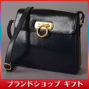 フェラガモ ショルダーバッグ ガンチーニ レザーのYahoo!オークション