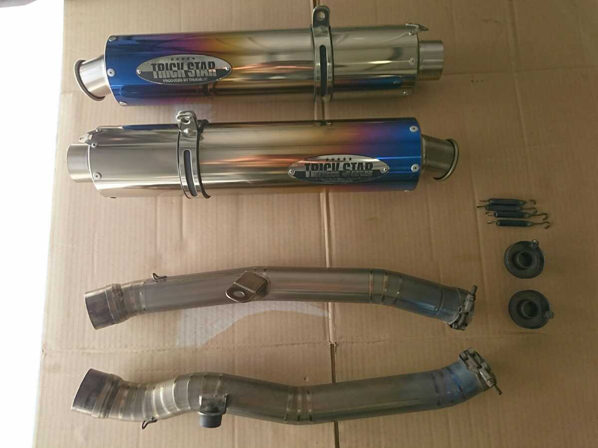 驚きの破格値，新品 ZZR1400用トリックスター マフラー 右サイレンサー競技用の触媒無しタイプ 左サイレンサーは 触媒入り(マフラー本体（社外）)｜売買されたオークション情報、yahooの商品情報をアーカイブ公 カワサキ用