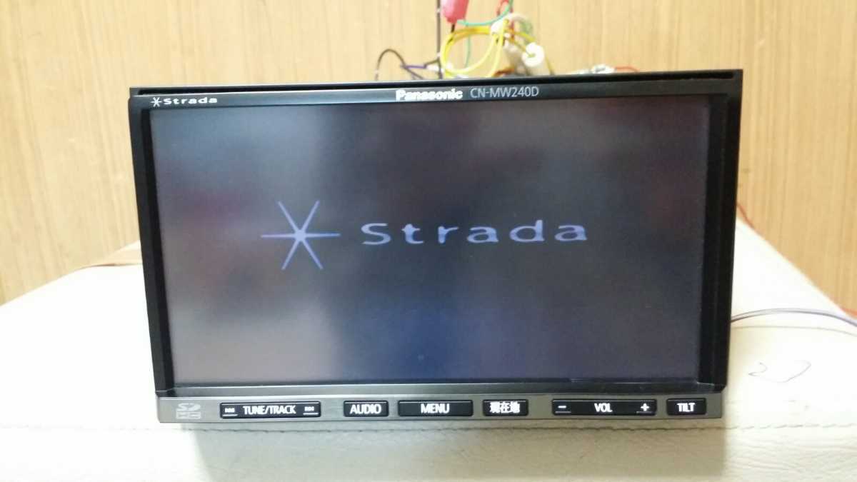 47 動作良好 Panasonic CN-MW240D CN-MW240D Panasonic パナソニック 動作保証付⁄ 2012年 SDナビ