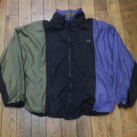 90s GIVENCHY デザイン ナイロン ジャケット L ジバンシー フルジップ 