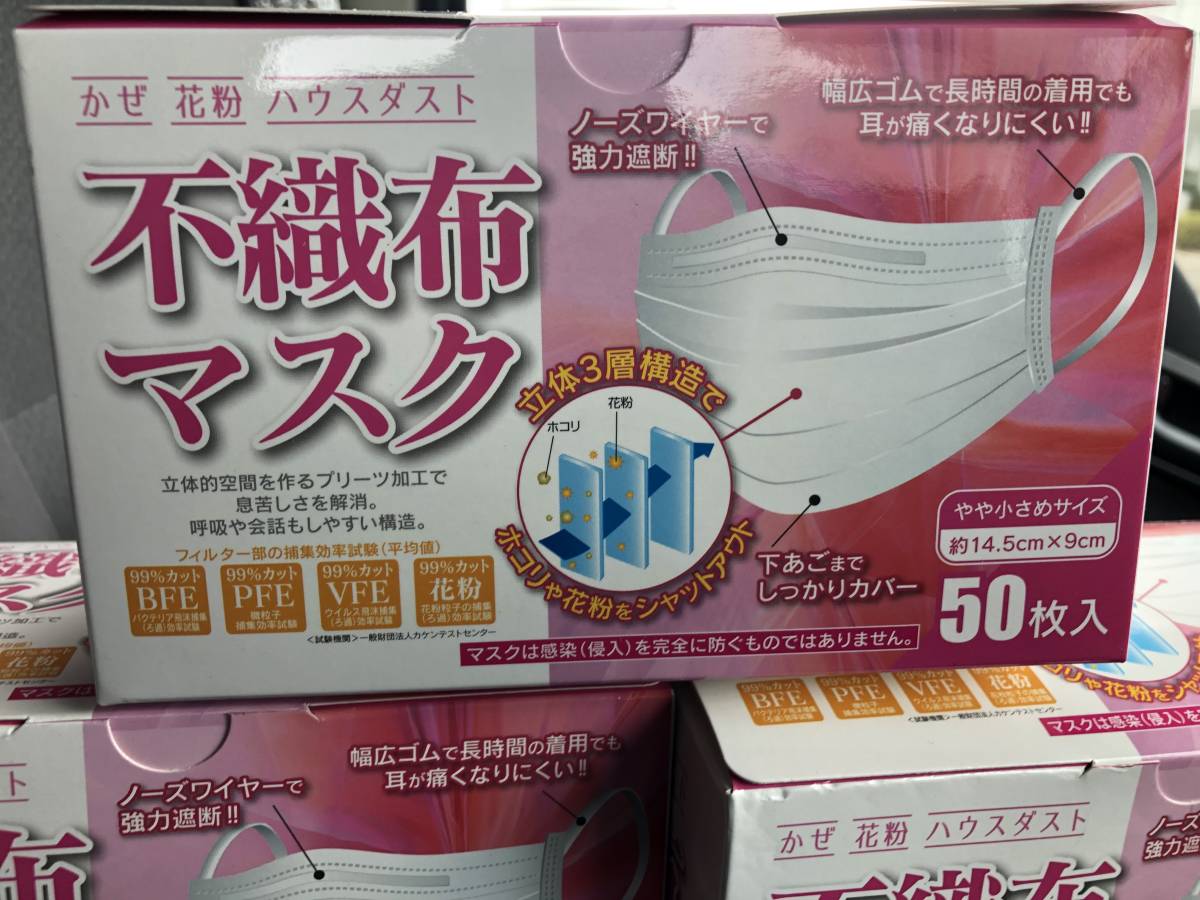 不織布マスク 風邪 花粉 ハウスダスト ウイルス 飛沫 細菌 花粉 99