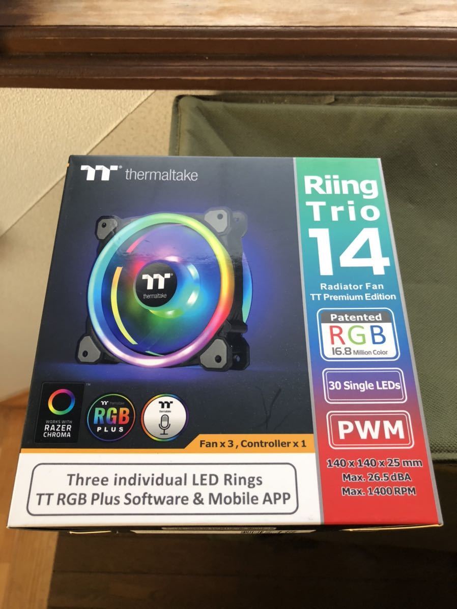 Thermaltake Riing Trio PLUS 14 RGB Radiator Fan TT PE -3Pack-/(冷却装置)|売買 ...