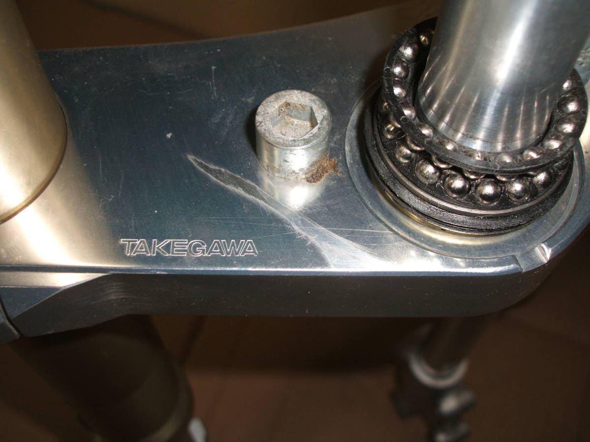 タケガワ　倒立フォークセット　NSR５０系の社外フレーム外し　(検)ＮＳＦ１００　武川　ＮＳＲ８０　Ｇクラフト　モンキー　_4