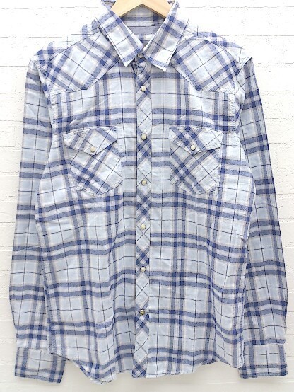 Ben Sherman ベンシャーマン チェック 長袖 シャツ M ブルー 1002800290987 Mサイズ 売買されたオークション情報 Yahooの商品情報をアーカイブ公開 オークファン Aucfan Com