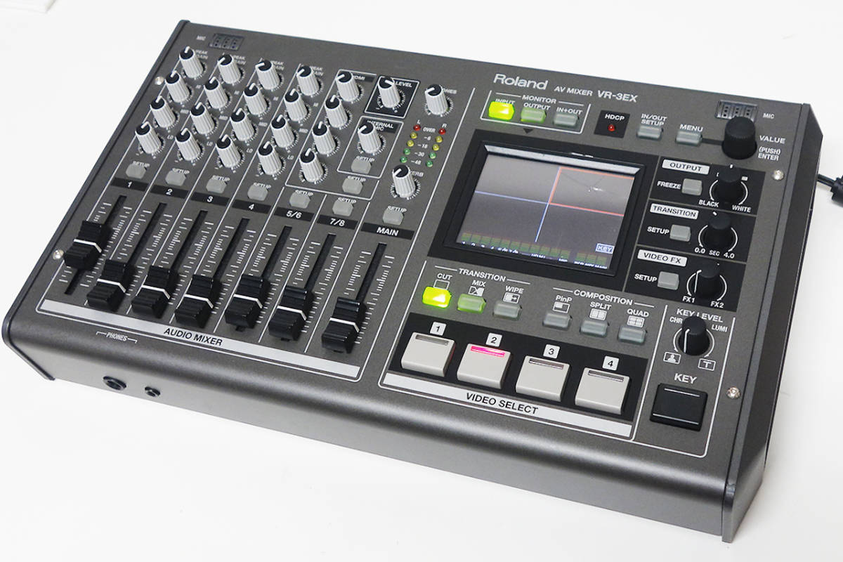 Roland「VR-3EX」4チャンネルAVミキサー/HDMI対応/少難あり