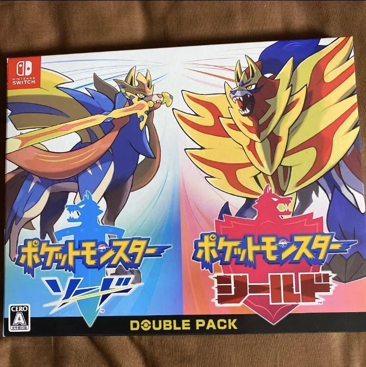 【ソフト未開封】ポケモン ソード シールド ダブルパック シュリンク付き 送料込み 新品未開封 ポケットモンスターソード +シールド Switch