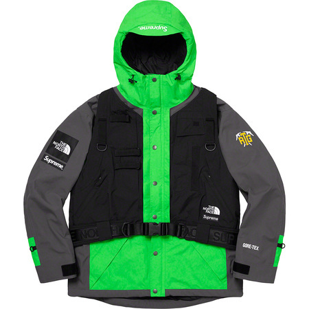 Supreme/The North Face RTG Jacket + Vest Bright Green XLarge