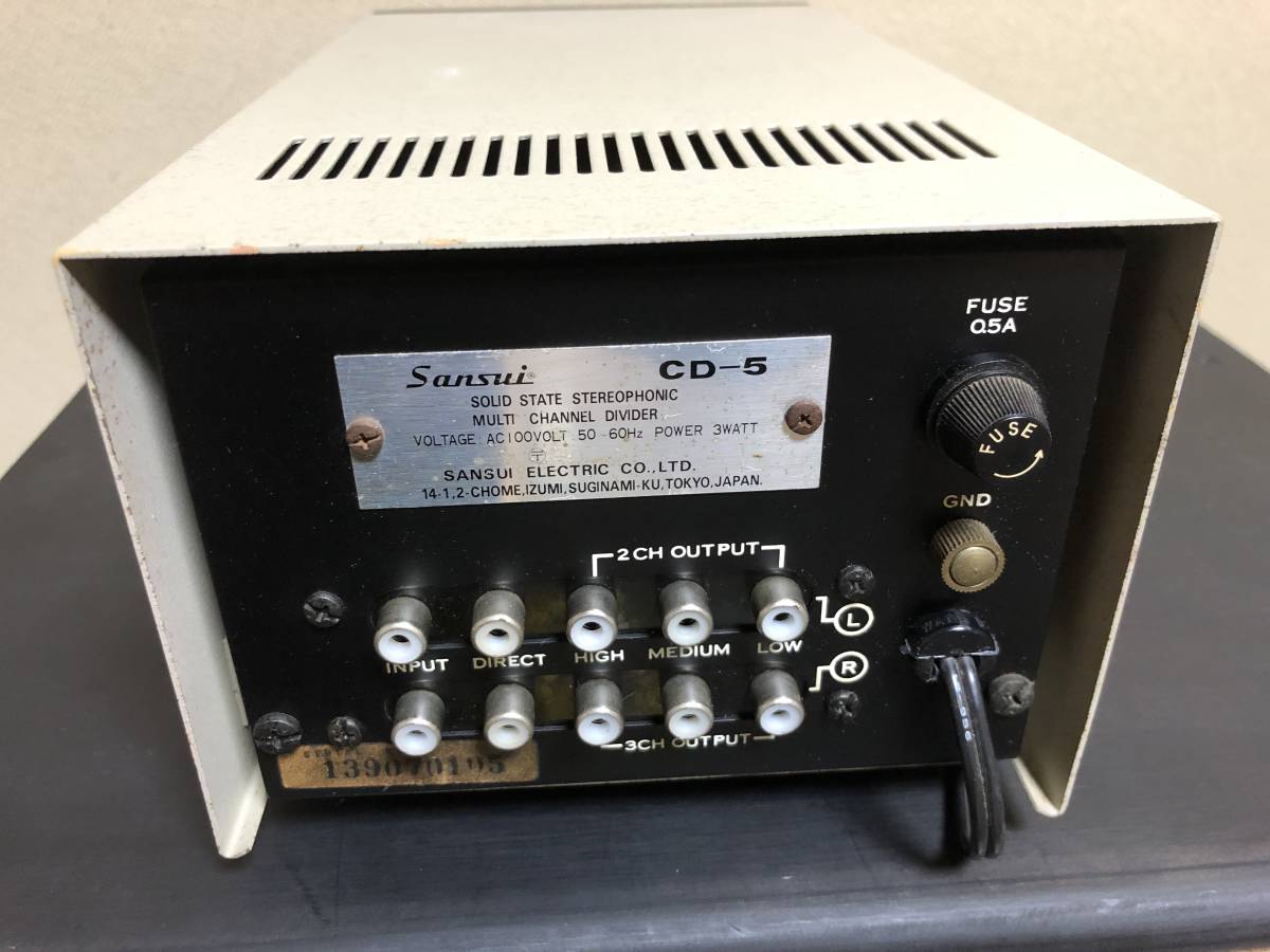CD-5 Sansui ジャンク品 チャンネルデバイダー サンスイ SANSUI 公式