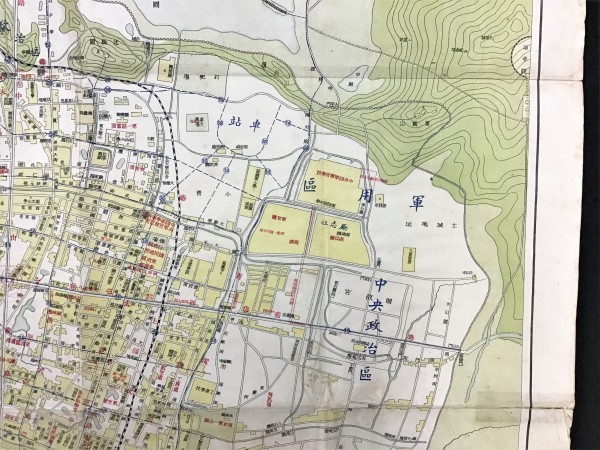 S704 戦前 古地図 中文 中国 南京【 南京市實測詳圖・下關埔口形勢圖