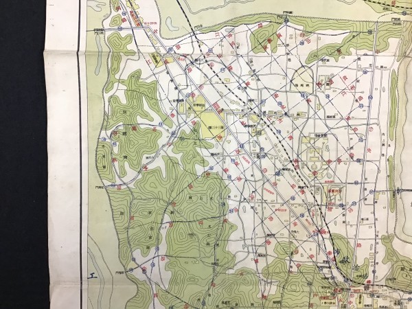 S704 戦前 古地図 中文 中国 南京【 南京市實測詳圖・下關埔口形勢圖